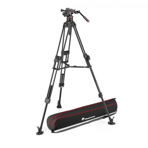 Manfrotto Nitrotech 612 + Fast Twin 645 (aluminium) – Kit Trépied et Rotule Vidéo