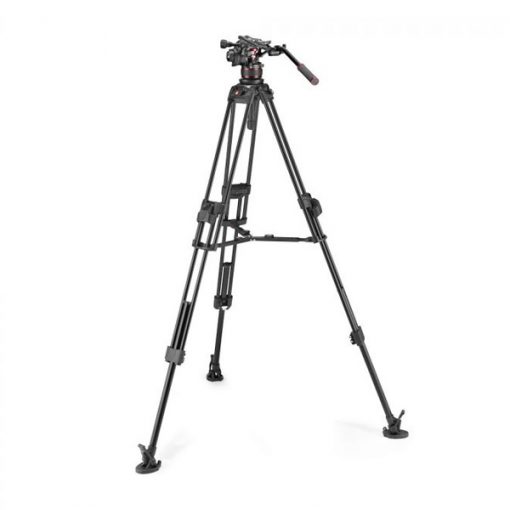 Manfrotto Nitrotech 612 + Fast Twin 645 (aluminium) – Kit Trépied et Rotule Vidéo