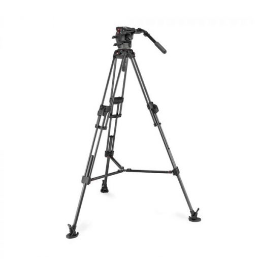 Manfrotto 526 + Fast Twin 645 (carbone) – Kit Trépied et Rotule Vidéo