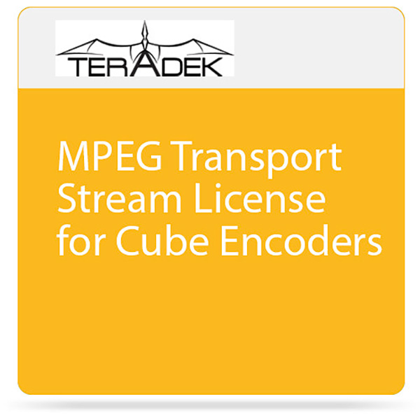Teradek MPEG-TS Stream License pour Encodeurs Cube Teradek MPEG-TS Stream License pour Encodeurs Cube