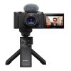 Sony ZV-1 avec Télécommande Grip GP-VPT2BT, Mini Trépied et Pare-Vent