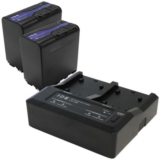 IDX SL-F70 (x2) avec Chargeur LC-2A - Batterie