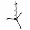 Avenger A5012 - Pied Combo sur Base Pliable avec Roues (1,2m/Argent)