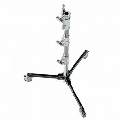 Avenger A5012 - Pied Combo sur Base Pliable avec Roues (1,2m/Argent) Avenger A5012 - Pied Combo sur Base Pliable avec Roues (1,2m/Argent)