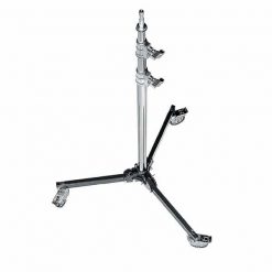 Avenger A5017 - Pied Baby sur Base Pliable avec Roues (1,7m/Argent)