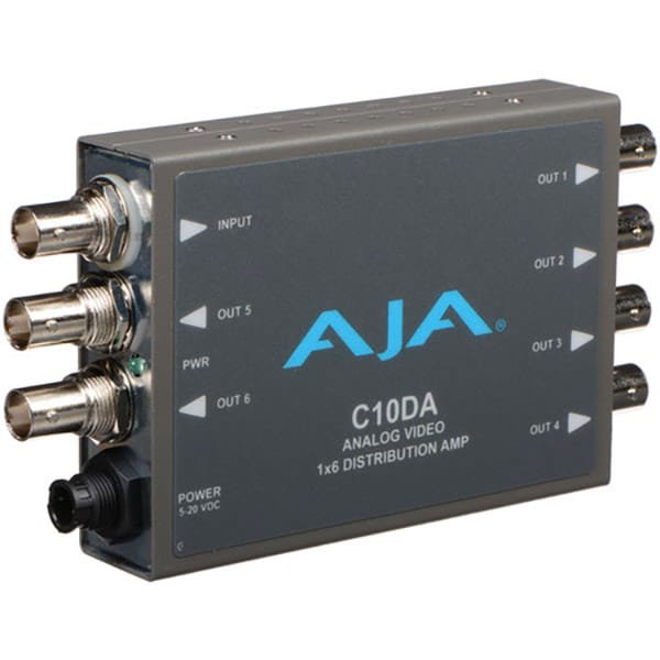AJA C10DA - Distributeur et amplificateur vidéo analogique 1x6 AJA C10DA - Distributeur et amplificateur vidéo analogique 1x6