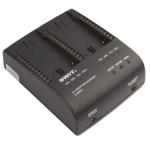 SWIT S-3602V - Chargeur 2 voies pour batteries JVC BN-VF823
