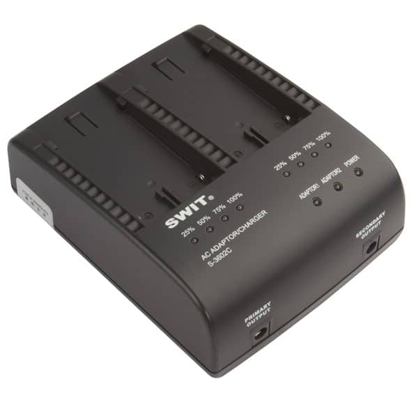 SWIT S-3602V - Chargeur 2 voies pour batteries JVC BN-VF823 SWIT S-3602V - Chargeur 2 voies pour batteries JVC BN-VF823
