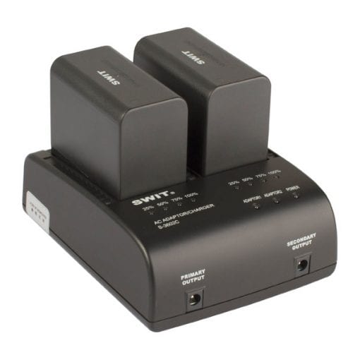 SWIT S-3602V - Chargeur 2 voies pour batteries JVC BN-VF823