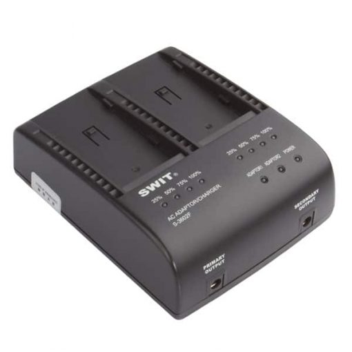 SWIT S-3602V - Chargeur 2 voies pour batteries JVC BN-VF823