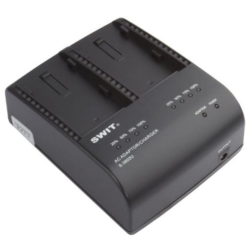 SWIT S-3602V - Chargeur 2 voies pour batteries JVC BN-VF823