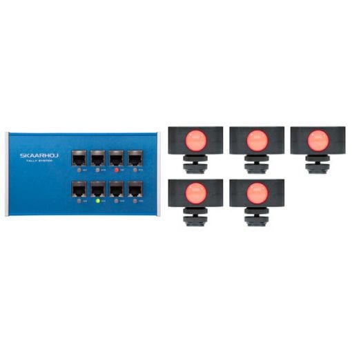 SKAARHOJ Tally Box avec 6x Tally Lights - Controleur de Tally