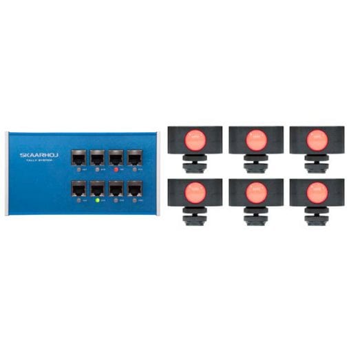 SKAARHOJ Tally Box avec 6x Tally Lights - Controleur de Tally