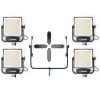 Litepanels Gemini 1X1 Hard Quad - Kit Panneau LED de 4 Gemini + lyre