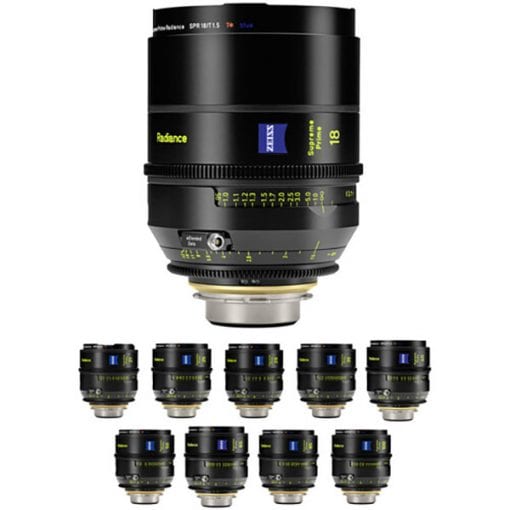 Zeiss Supreme Prime Radiance Kit Complet (PL, Impérial) - Objectifs Cinéma