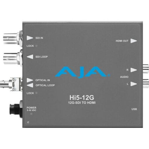 AJA HI5-12G-R-ST - Convertisseur 12G-SDI vers HDMI 2.0