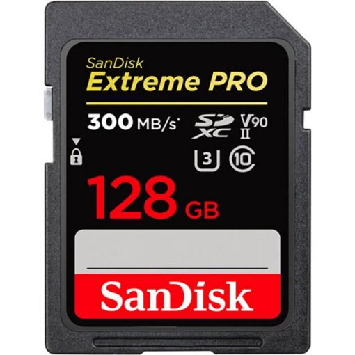 SanDisk SD Extreme Pro 128GB UHS-II 300MB/s V90 - Carte Mémoire