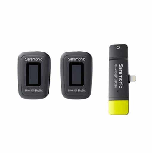 Saramonic Blink500 Pro B4 (TX+TX+RXDI) - Version Pro B3 Double Emetteur Récepteur système IOS
