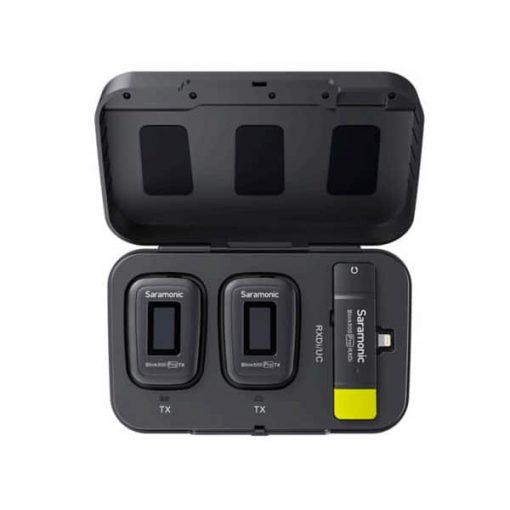 Saramonic Blink500 Pro B4 (TX+TX+RXDI) - Version Pro B3 Double Emetteur Récepteur système IOS