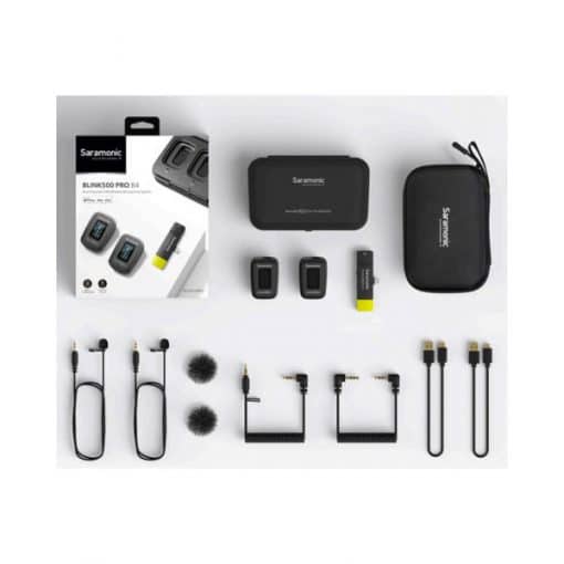 Saramonic Blink500 Pro B4 (TX+TX+RXDI) - Version Pro B3 Double Emetteur Récepteur système IOS