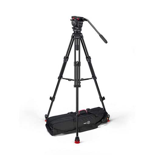 Sachtler FSB 8 Mk II avec Trepied 75/2 AL, MS et Sac - Kit Trepied et Rotule