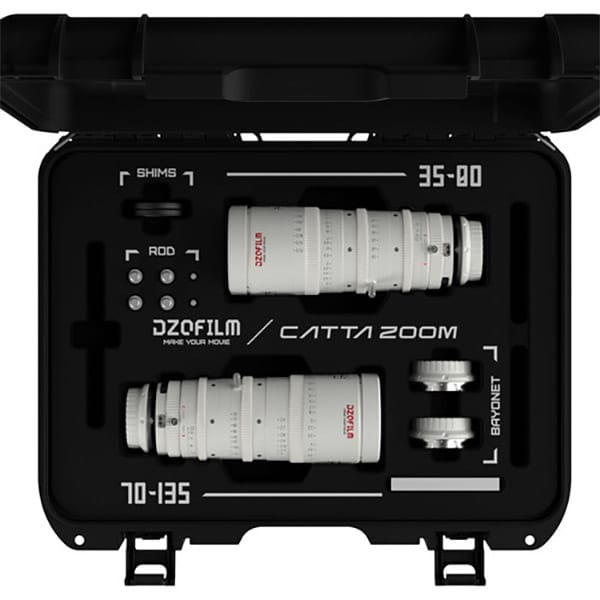 DZOFilm Catta 35-80 & 70-135mm T2.9 (Sony E, Blanc) – Objectif DZOFilm Catta 35-80 & 70-135mm T2.9 (Sony E, Blanc) – Objectif