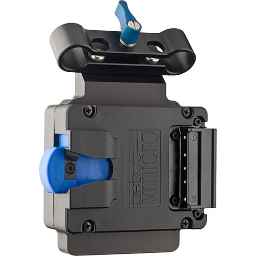 Bebob Vmicro pour tiges de 15 mm (V-Mount) - Adaptateur Batterie Bebob Vmicro pour tiges de 15 mm (V-Mount) - Adaptateur Batterie