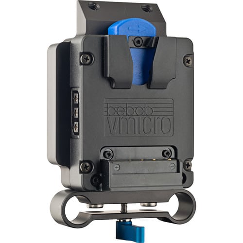 Bebob Vmicro pour tiges de 15 mm (V-Mount) - Adaptateur Batterie Bebob Vmicro pour tiges de 15 mm (V-Mount) - Adaptateur Batterie