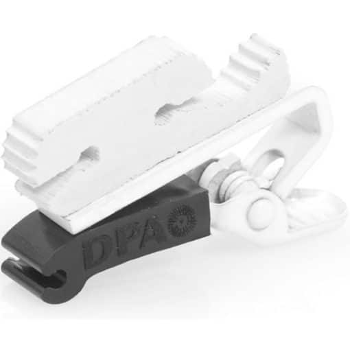 DPA Microphones Clip Double Fermeture pour Lavalier (Blanc)