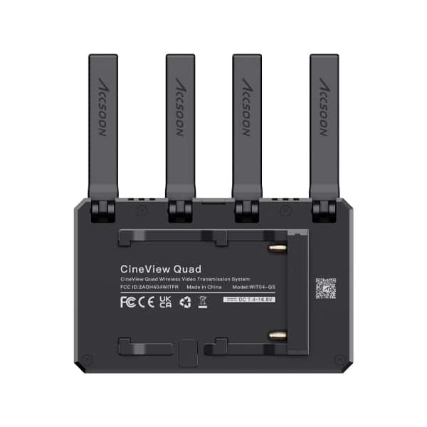 Accsoon CineView Quad TX/RX- Kit HF (Récepteur et transmetteur) Accsoon CineView Quad TX/RX- Kit HF (Récepteur et transmetteur)