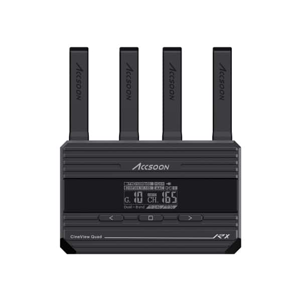 Accsoon CineView Quad TX/RX- Kit HF (Récepteur et transmetteur) Accsoon CineView Quad TX/RX- Kit HF (Récepteur et transmetteur)