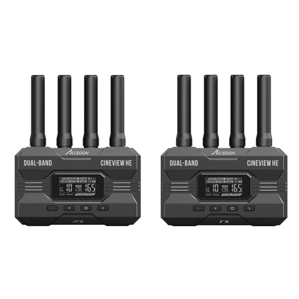 Accsoon CineView HE TX/RX - Kit HF (Récepteur et Transmetteur) Accsoon CineView HE TX/RX - Kit HF (Récepteur et Transmetteur)