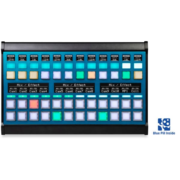 SKAARHOJ MK48 avec Blue Pill (Blue) - Surface de Contrôle SKAARHOJ MK48 avec Blue Pill (Blue) - Surface de Contrôle
