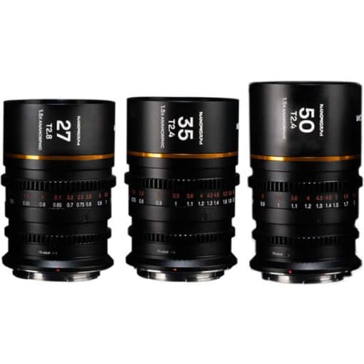Laowa 27/35/55mm Nanomorph (Sony E, Ambre) - Kit d'objectifs