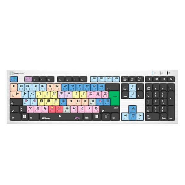 Logickeyboard Slimline for Avid Media Composer (PC) - Clavier Logickeyboard Slimline for Avid Media Composer (PC) - Clavier