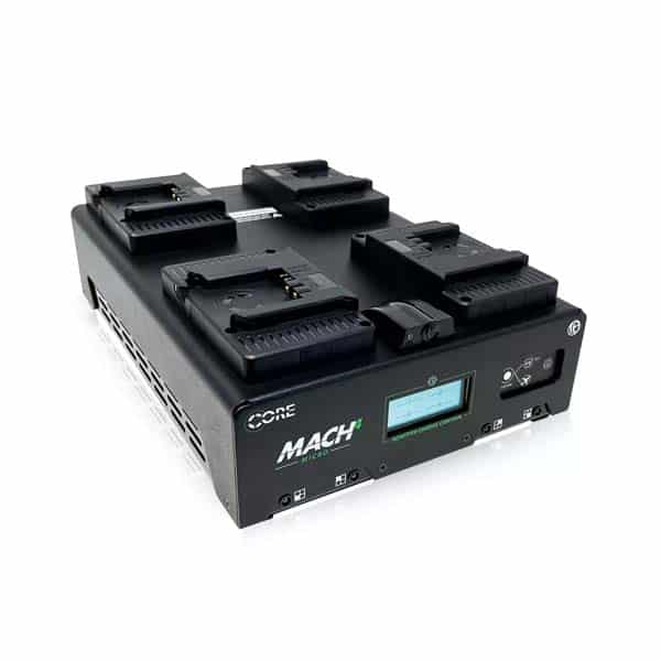Core SWX Mach4 avec ACC (V-Mount) - Chargeur rapide 4 stations Core SWX Mach4 avec ACC (V-Mount) - Chargeur rapide 4 stations