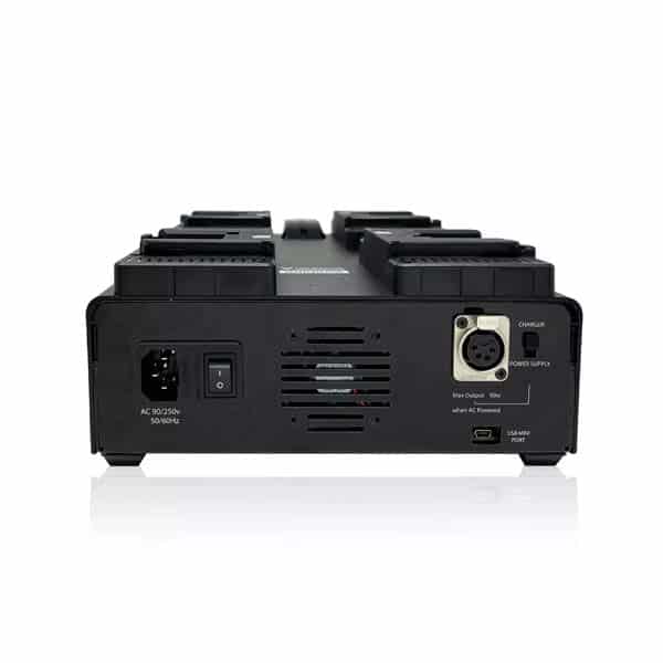 Core SWX Mach4 avec ACC (V-Mount) - Chargeur rapide 4 stations Core SWX Mach4 avec ACC (V-Mount) - Chargeur rapide 4 stations