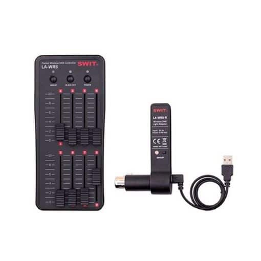 Swit Contrôleur LA-WR8 Tx+3Rx - Kit DMX (1x émetteur, 3x récepteur)