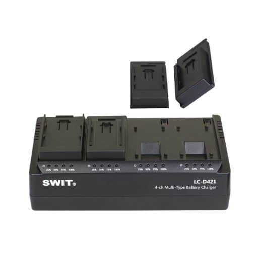 Swit LC-D421 F KIT - Chargeur 4 positions + 4 plaques SONY NP-F