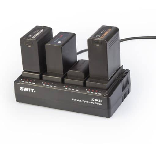 Swit LC-D421 F KIT - Chargeur 4 positions + 4 plaques SONY NP-F