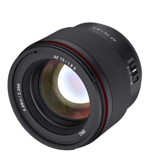 Samyang AF 75mm F1.8 (Fuji X) - Objectif
