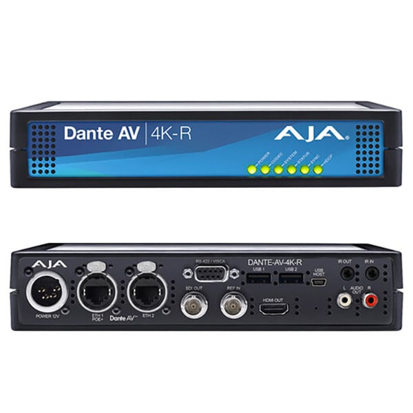 Aja Dante AV 4K-R - Convertisseur Récepteur Aja Dante AV 4K-R - Convertisseur Récepteur