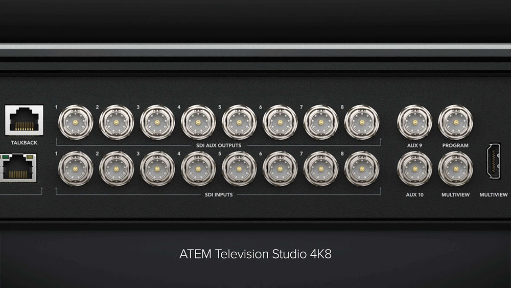 Prise en main des mélangeurs vidéo Blackmagic ATEM Television Studio HD8 & 4K8