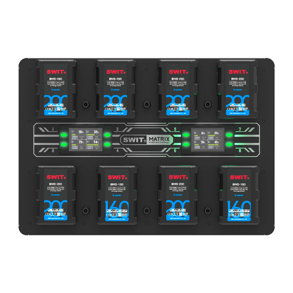 Swit Matrix-B8 (B-Mount) - Chargeur mural 8x100w Swit Matrix-B8 (B-Mount) - Chargeur mural 8x100w