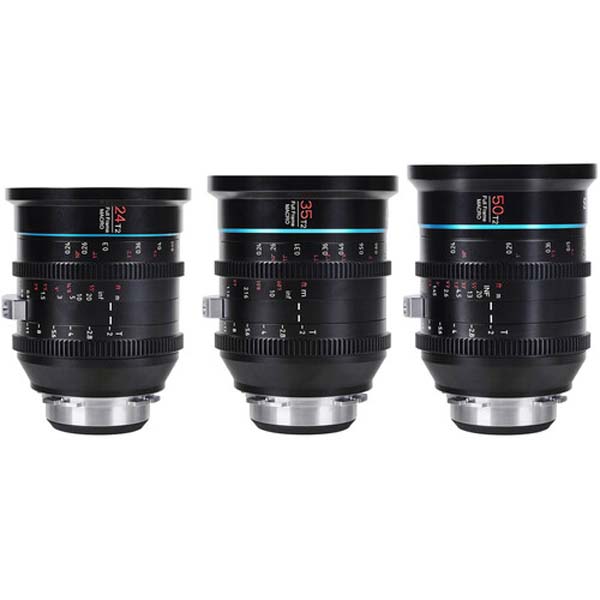 Sirui Jupiter 24/35/50mm T2 (Canon EF) - Kit d'objectif Sirui Jupiter 24/35/50mm T2 (Canon EF) - Kit d'objectif