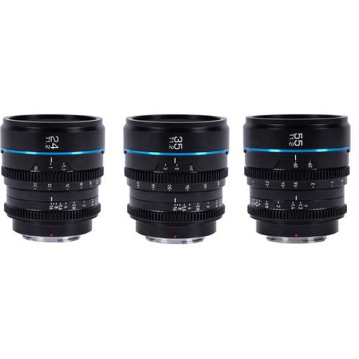 Sirui Night Walker 24/35/55mm T1.2 S35 (Sony E) – Kit d’objectifs