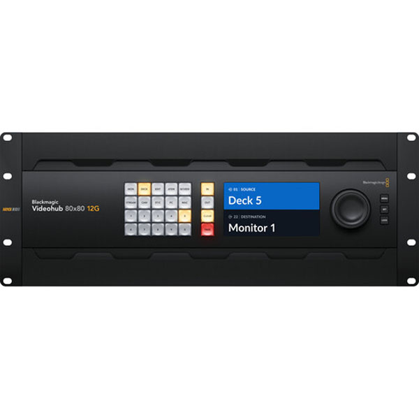 Blackmagic Design Videohub 80x80 12G - Grille de commutation Blackmagic Design Videohub 80x80 12G - Grille de commutation
