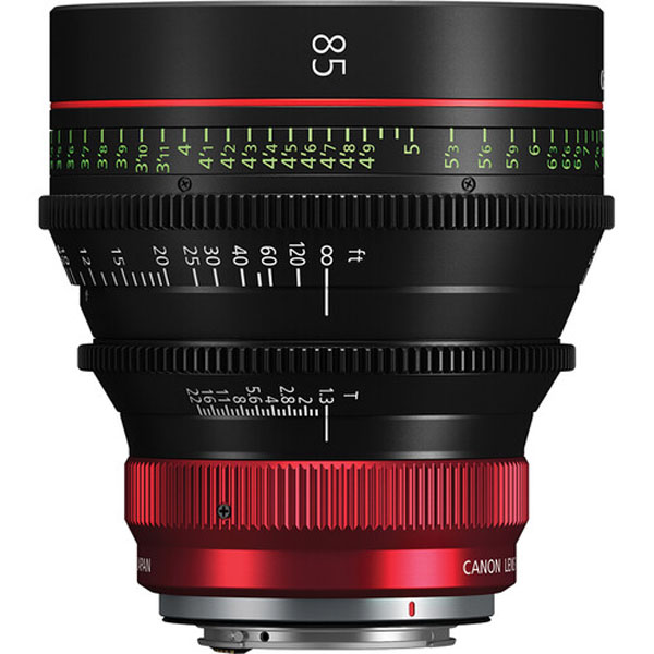 Canon CN-R 85mm T1.3 L F (Canon RF, Impérial) - Objectif Cinema Canon CN-R 85mm T1.3 L F (Canon RF, Impérial) - Objectif Cinema