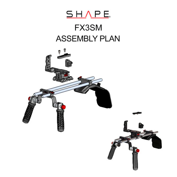 Shape FX3SM- Crosse épaule pour Sony FX3/FX30 Shape FX3SM- Crosse épaule pour Sony FX3/FX30