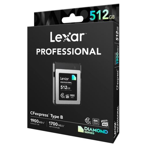 Lexar 512 GB CFexpress Diamond Series Type B VPG400 – Carte Mémoire